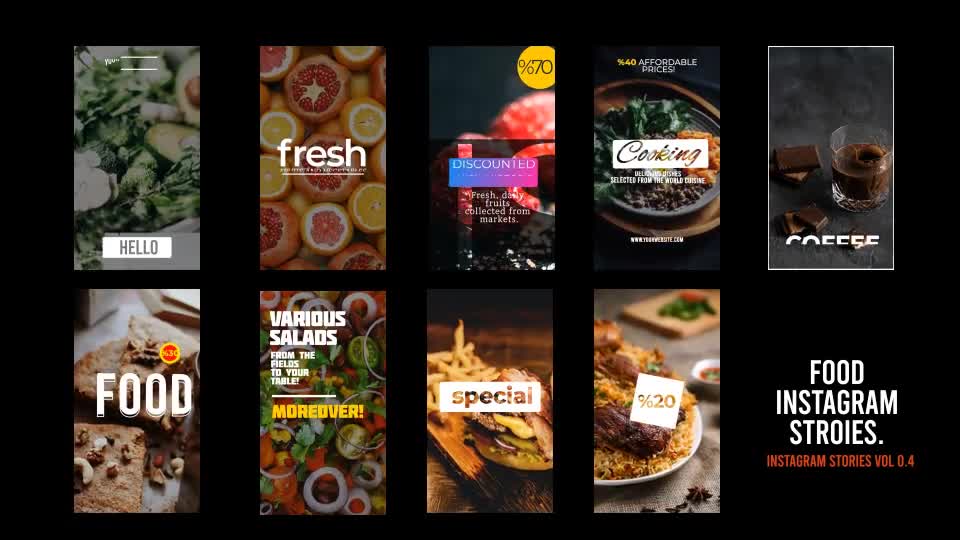 Food Istagram Stories Videohive 29083801 After Effects Image 1