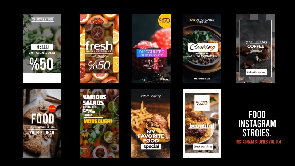Food Istagram Stories Videohive 29083801 After Effects Image 2