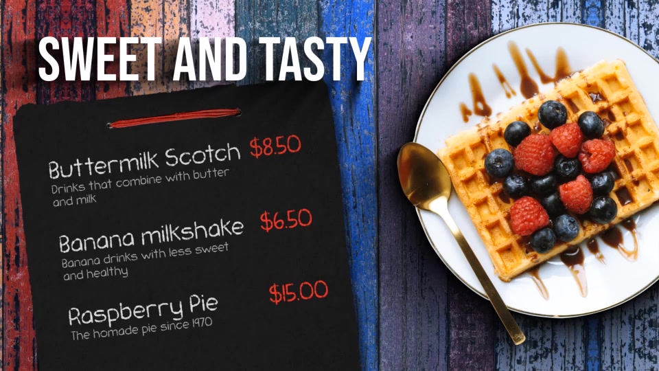 Food Menu Flat Lay Style Videohive 23856153 After Effects Image 8