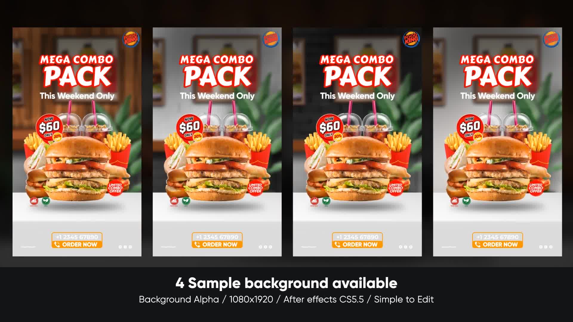 Food Menu Promo | Mobile Version Videohive 33521462 After Effects Image 11