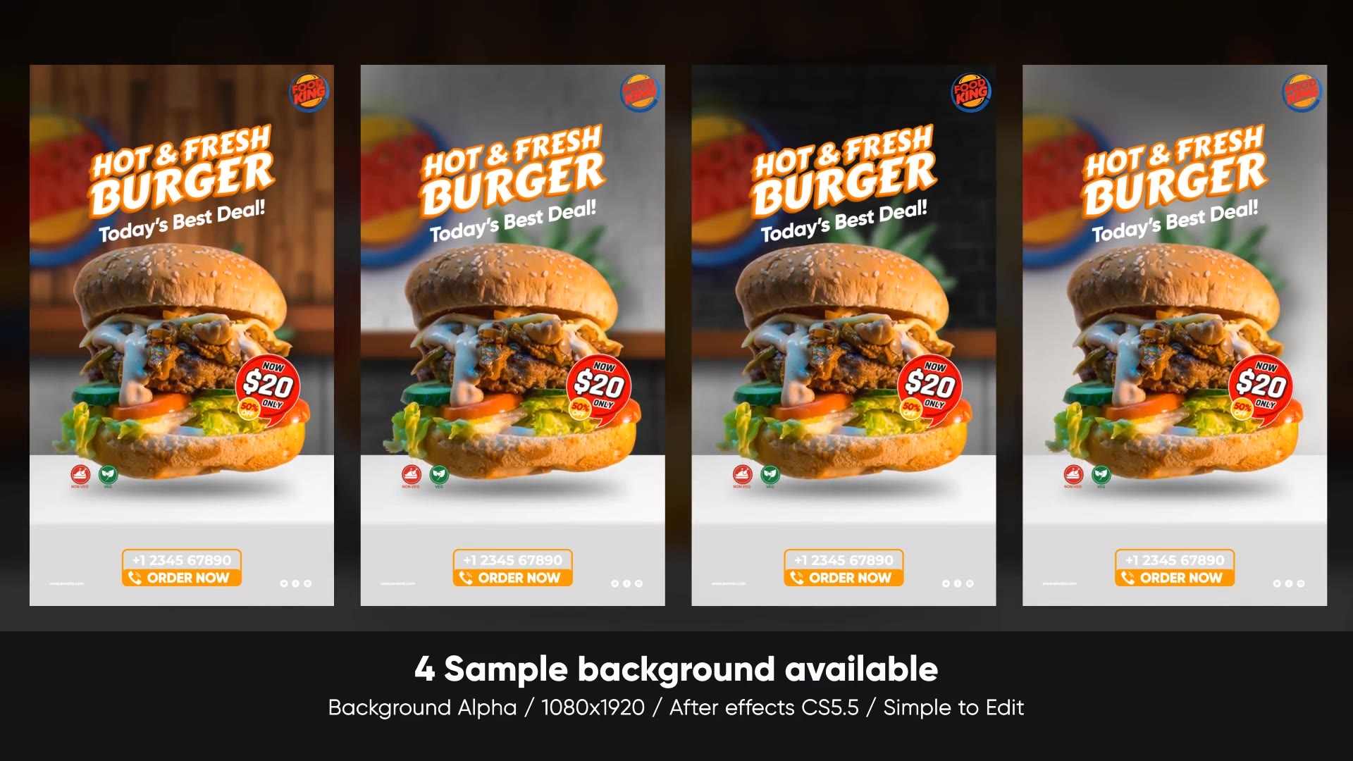 Food Menu Promo | Mobile Version Videohive 33521462 After Effects Image 3