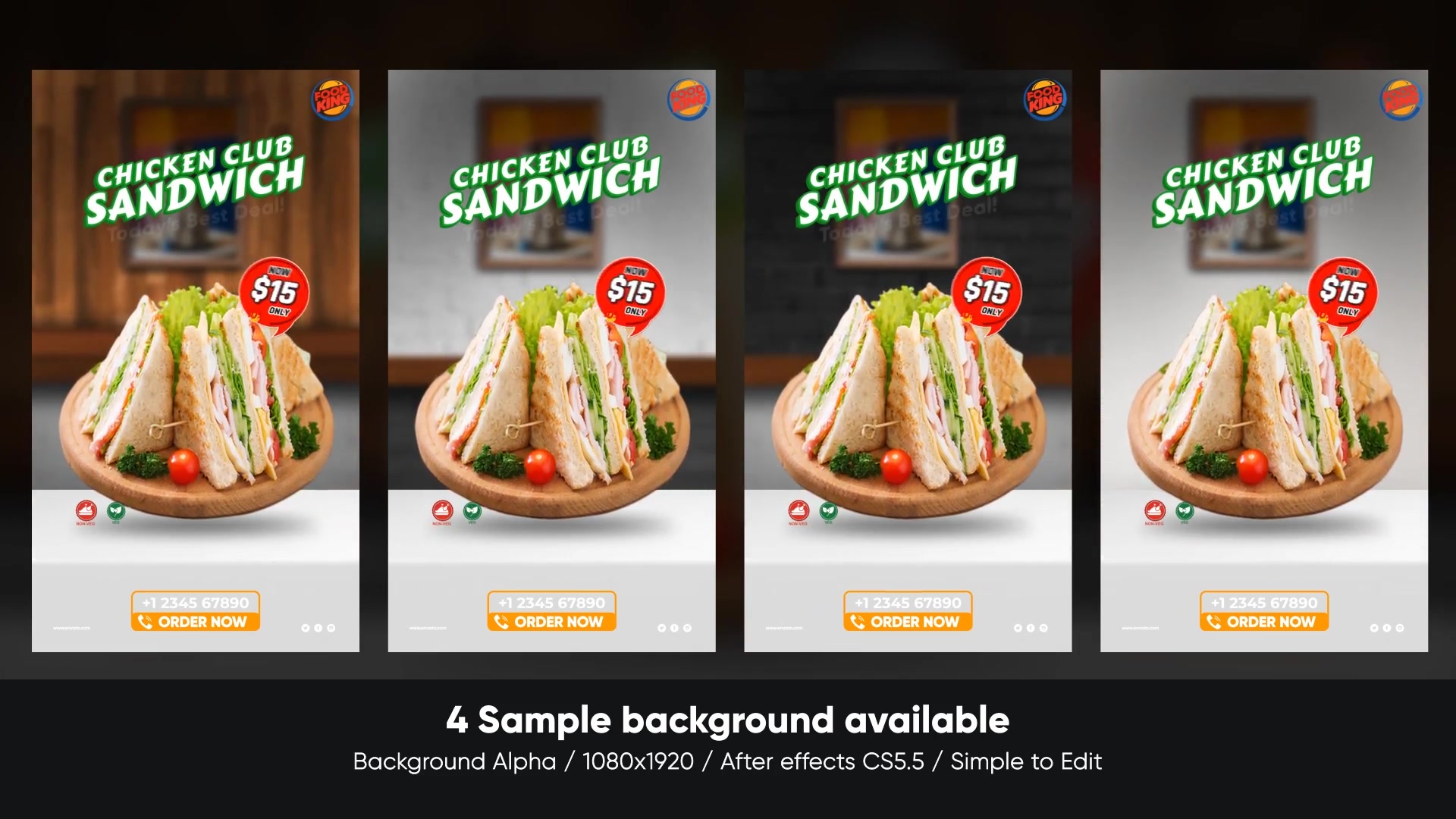 Food Menu Promo | Mobile Version Videohive 33521462 After Effects Image 6