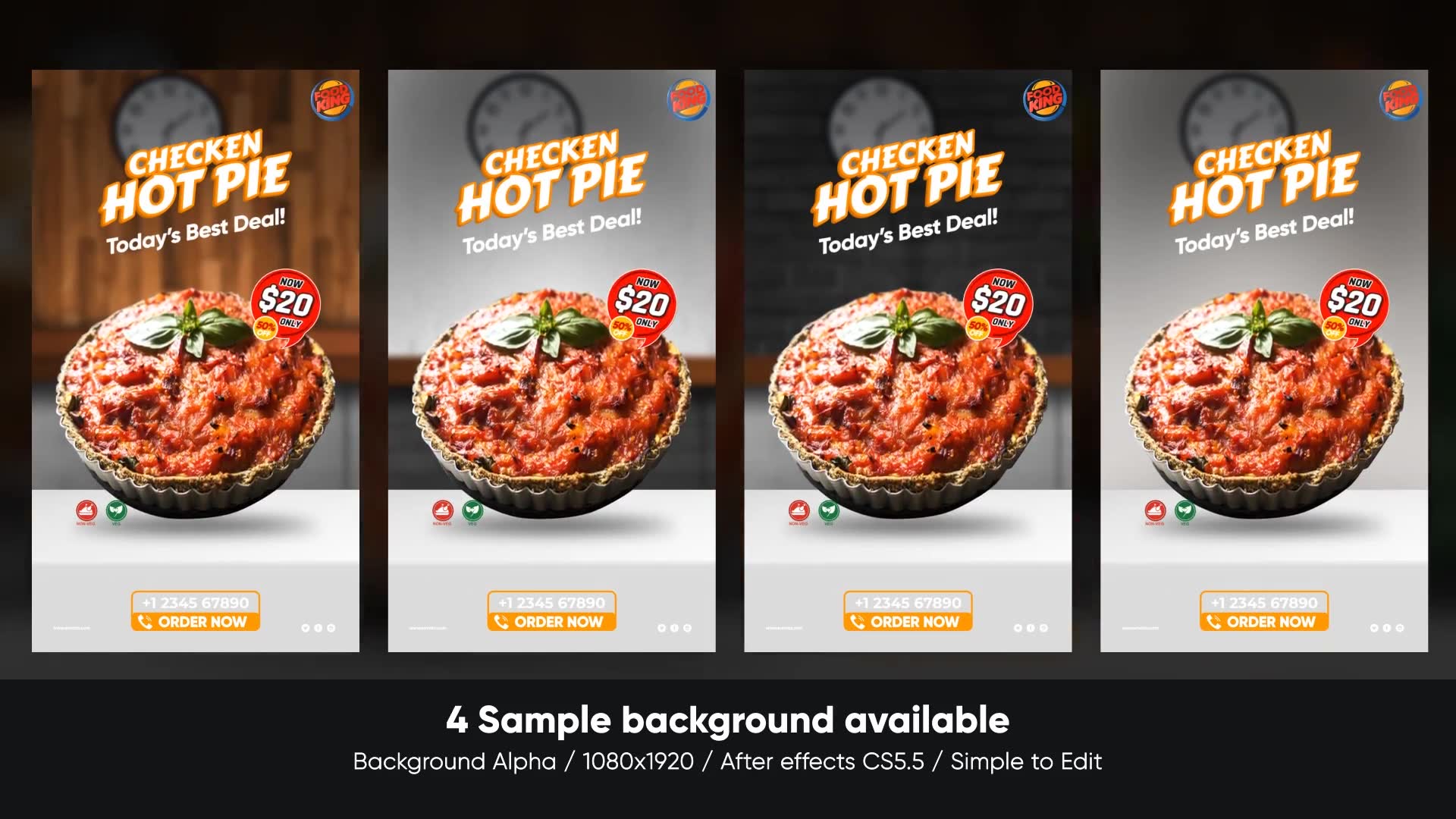 Food Menu Promo | Mobile Version Videohive 33521462 After Effects Image 8