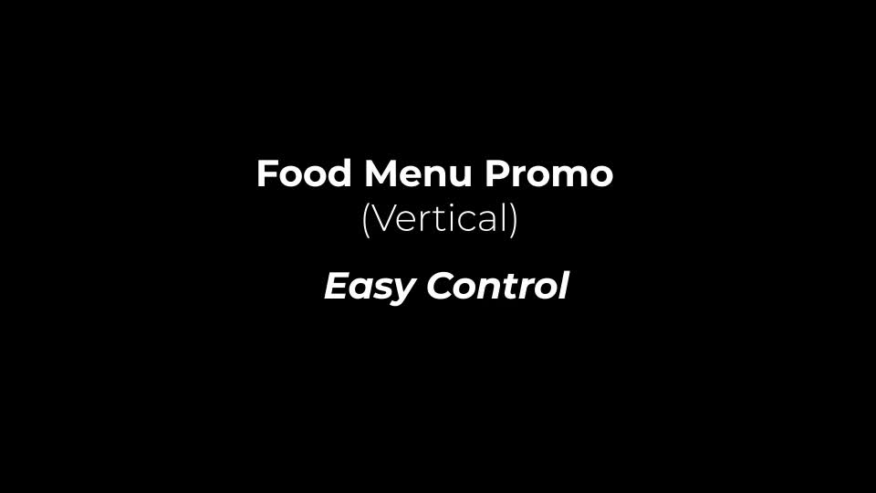 Food Menu Promo (Vertical) Videohive 25694796 After Effects Image 1