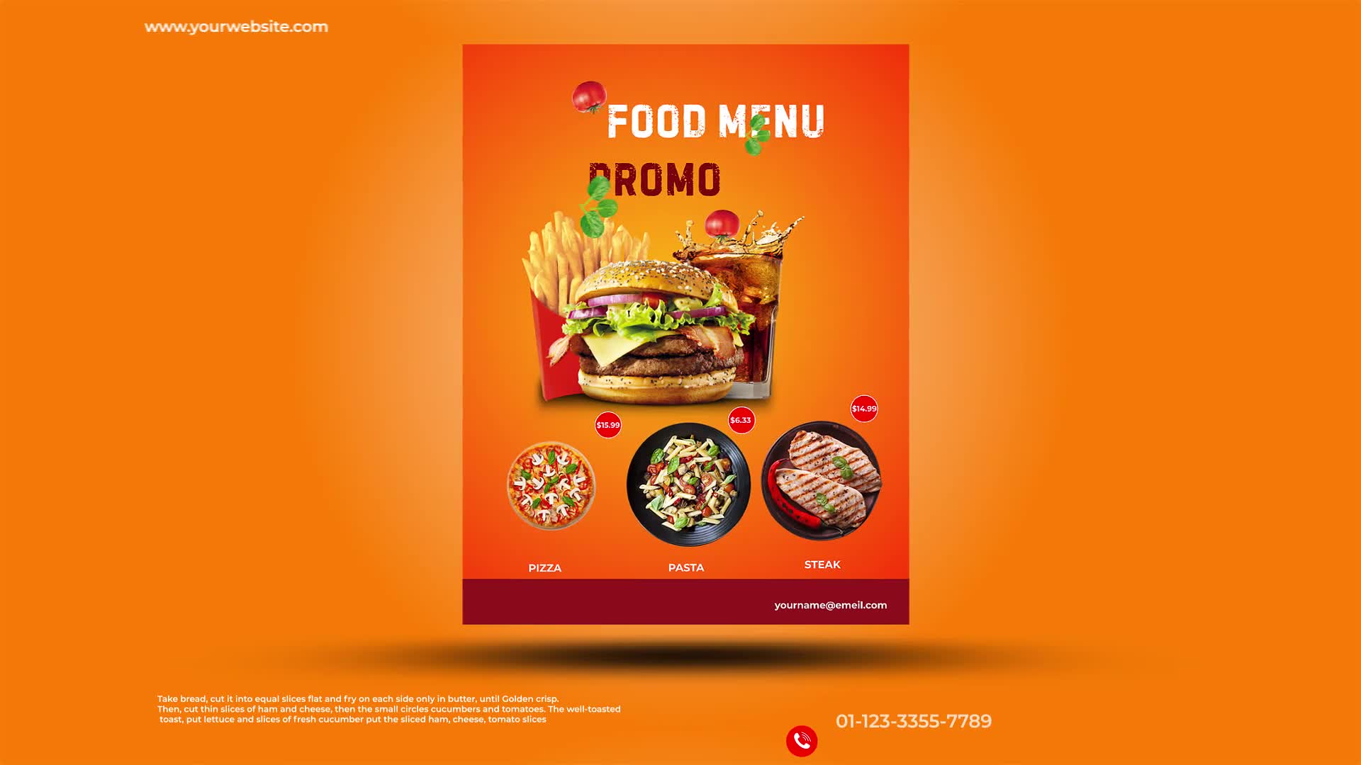 Food Menu Promo Videohive 26792173 After Effects Image 1