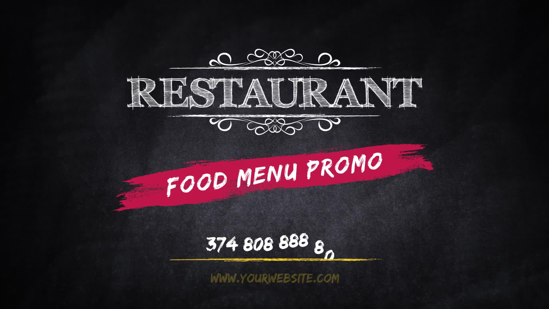 Food Menu Promo Videohive 22524935 After Effects Image 1