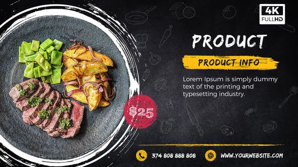 Food Menu Promo - Videohive Download 22524935