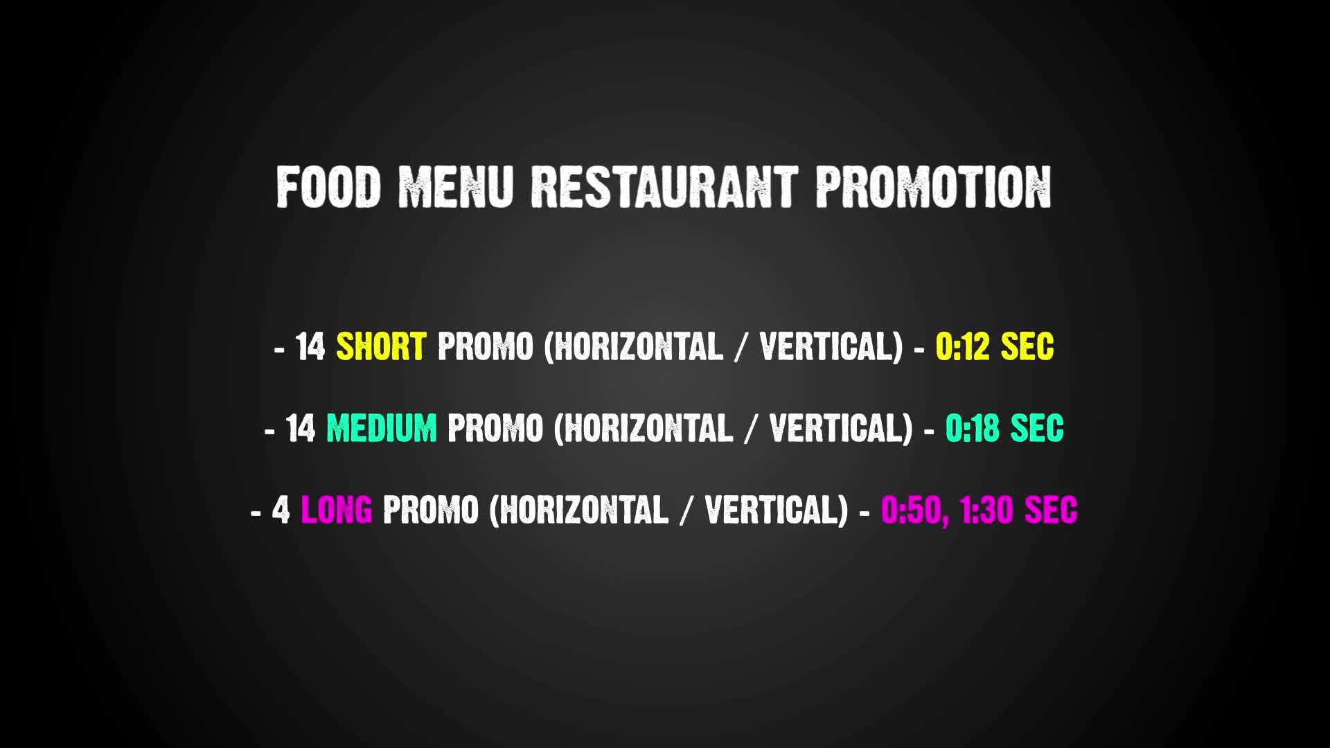 Food Menu Restaurant Promotion Videohive 24640887 After Effects Image 1