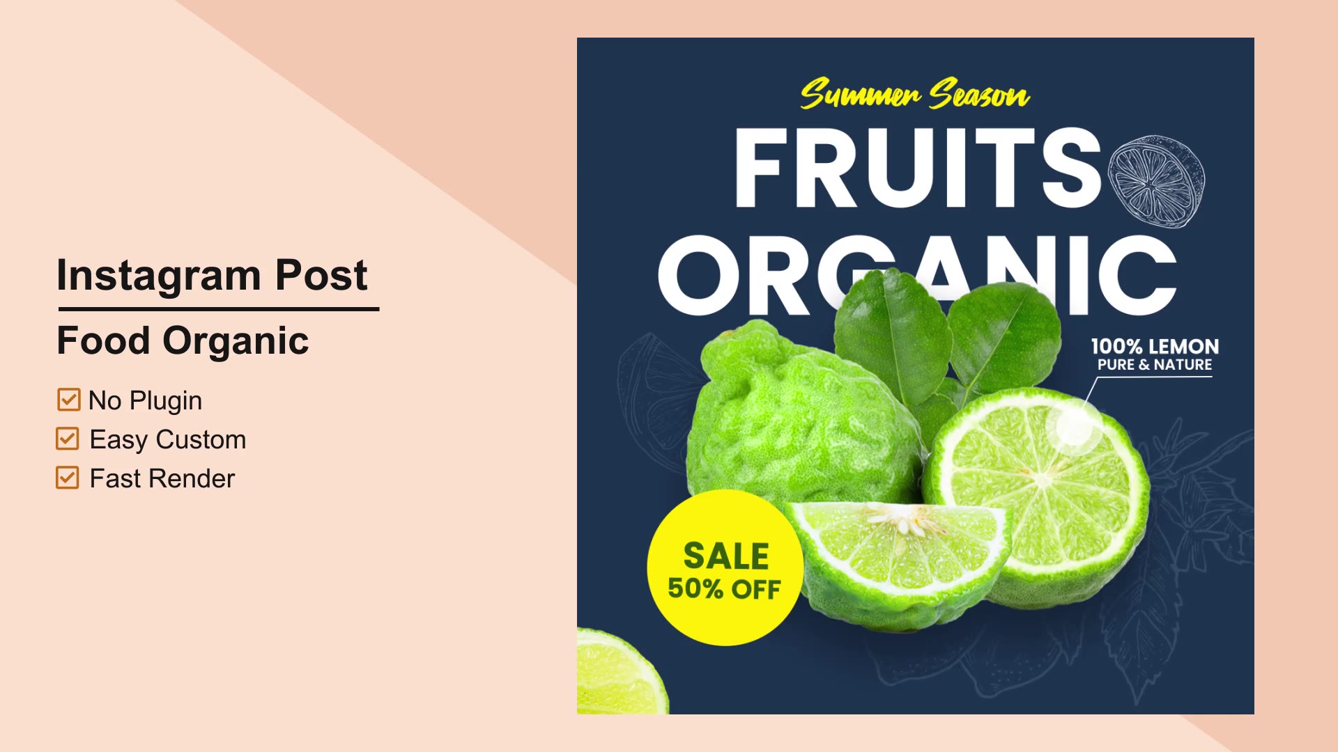 Food Organic Instagram Post V10 Videohive 27667167 After Effects Image 4