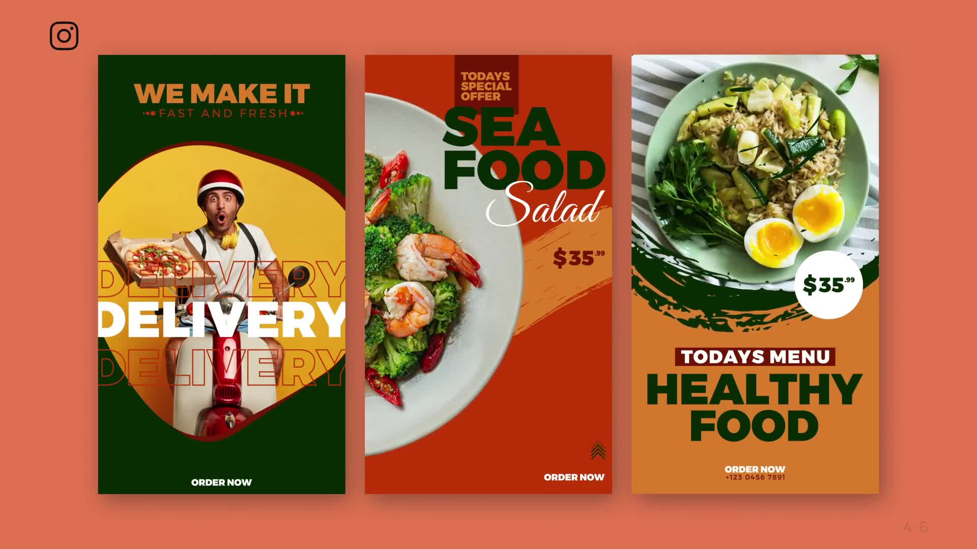 Food Promo Instagram Post & Story B86 Videohive 32946850 After Effects Image 12