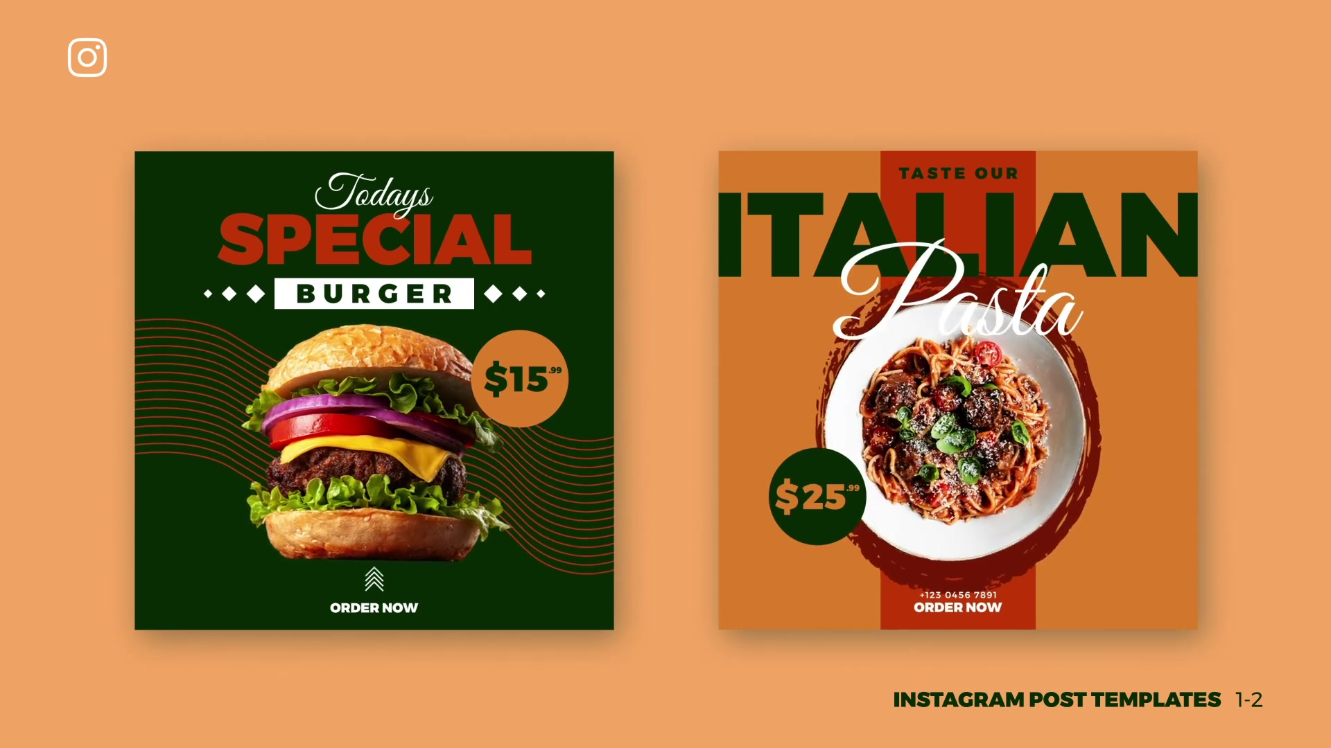 Food Promo Instagram Post & Story B86 Videohive 32946850 After Effects Image 6