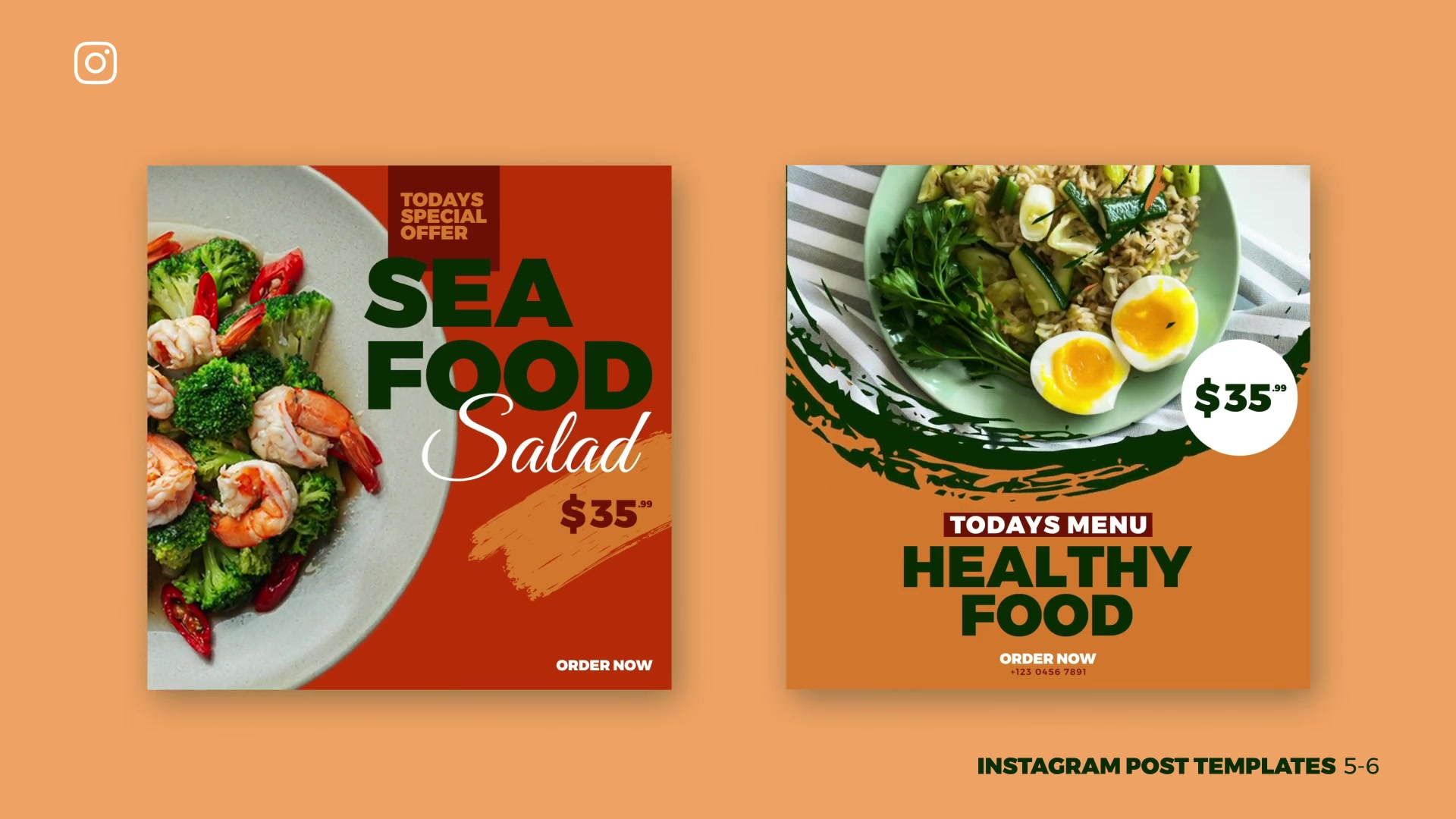 Food Promo Instagram Post & Story B86 Videohive 32946850 After Effects Image 9