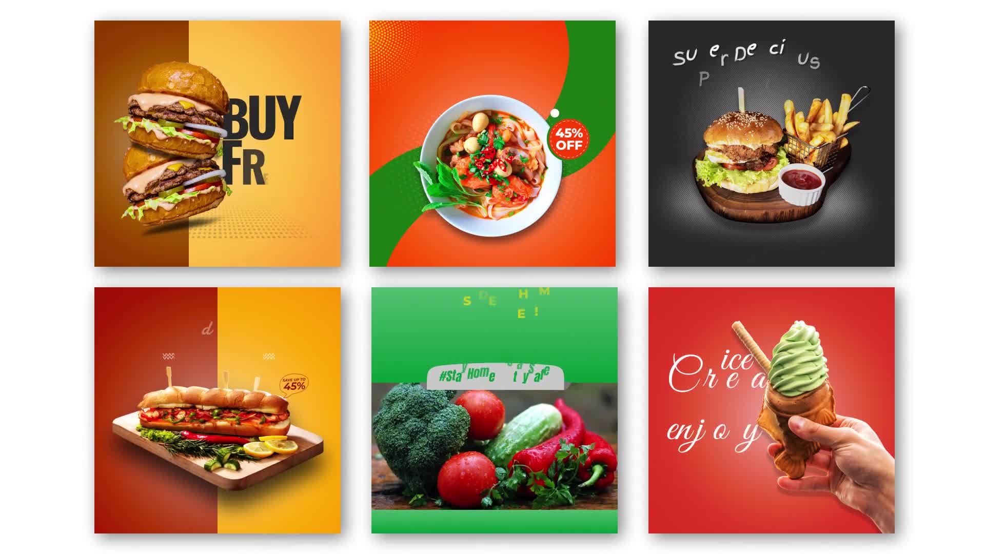 Food Promo Instagram Post V25 Videohive 29485425 After Effects Image 1