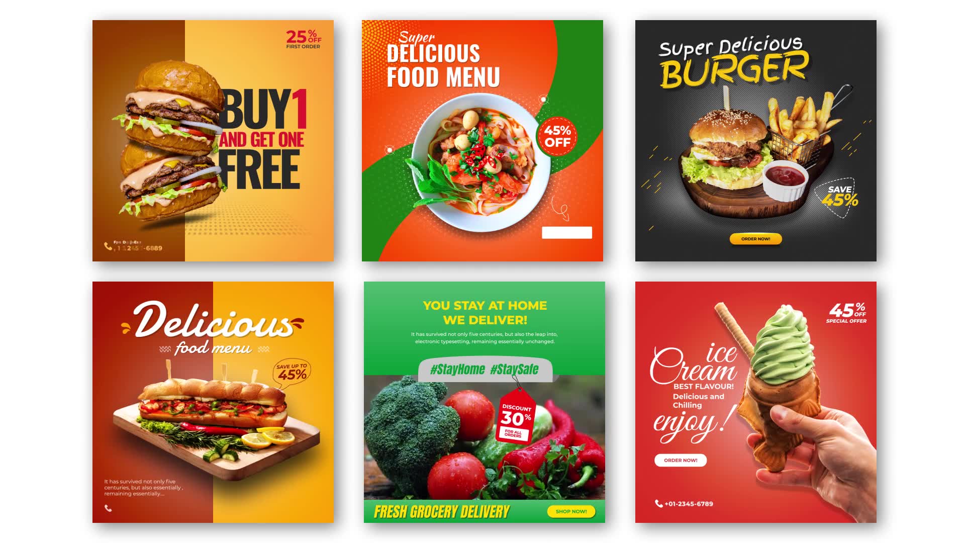 Food Promo Instagram Post V25 29485425 Videohive Rapid Download After ...
