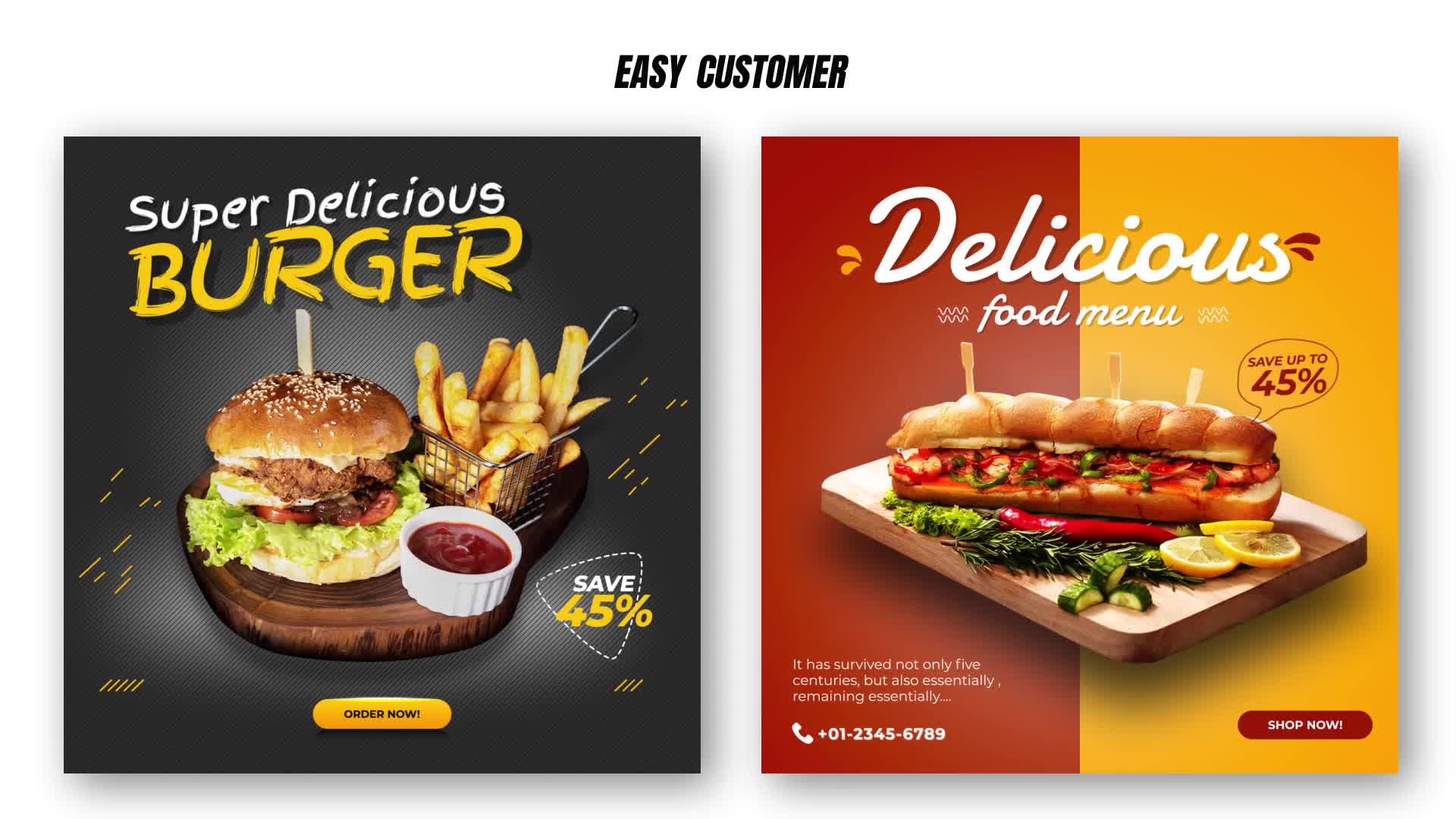 Food Promo Instagram Post V25 Videohive 29485425 After Effects Image 8