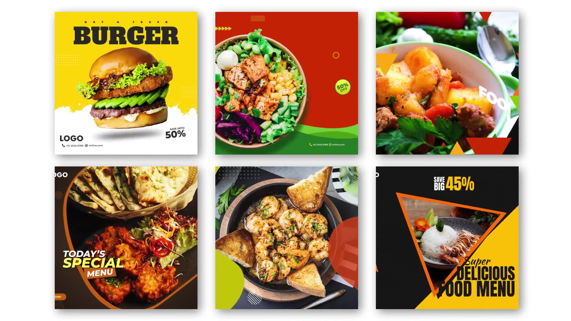 Food Promo Instagram Post V29 Videohive 29603082 After Effects Image 1