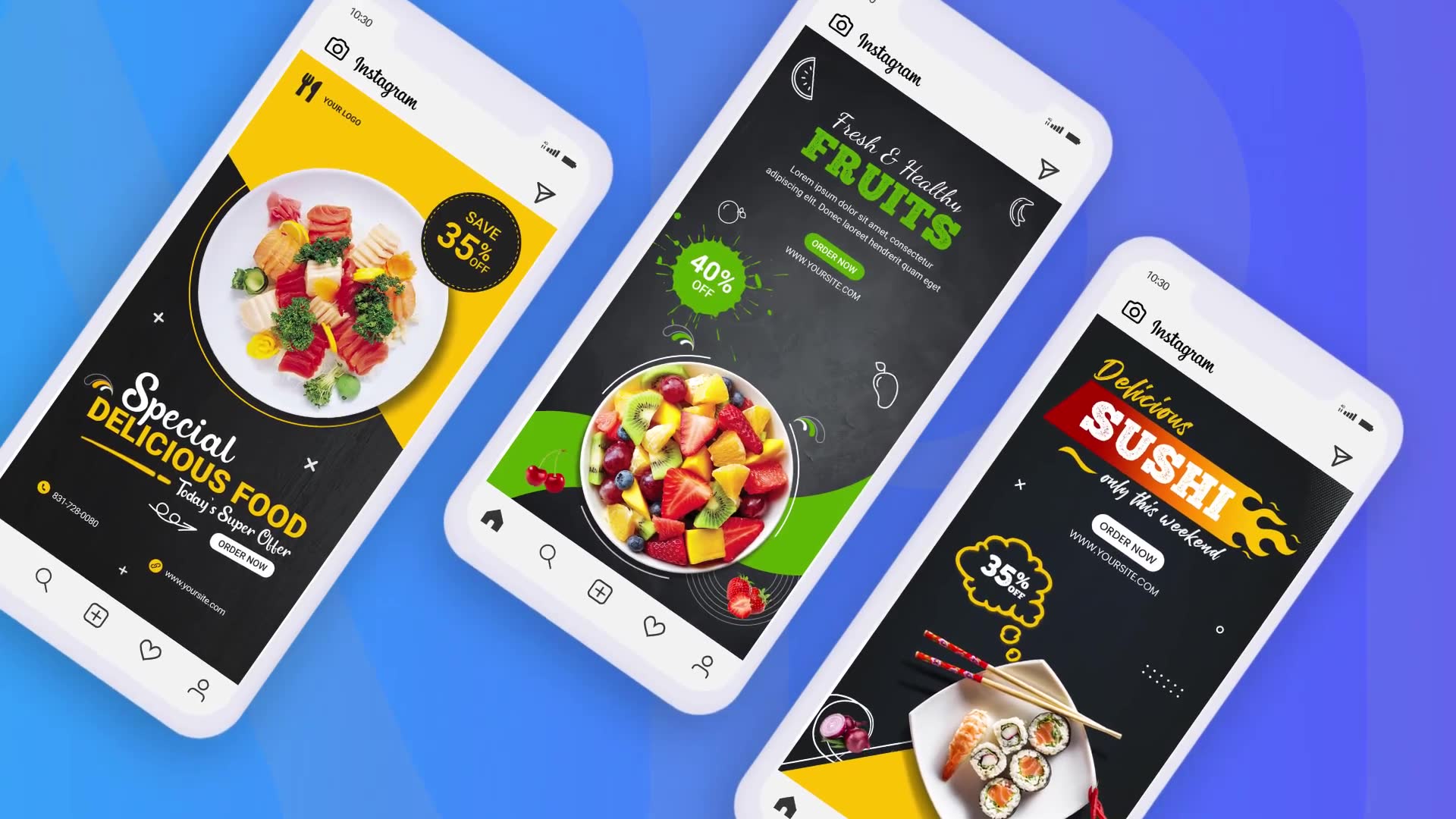 Food Promo Stories – Instagram Stories Pack Videohive 34766093 After Effects Image 6