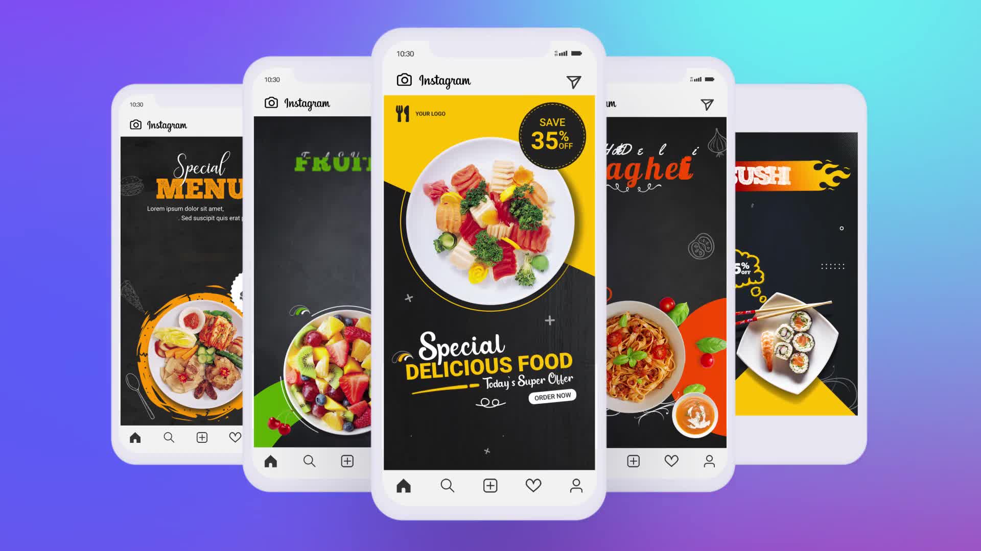 Food Promo Stories – Instagram Stories Pack Videohive 34766093 After Effects Image 8
