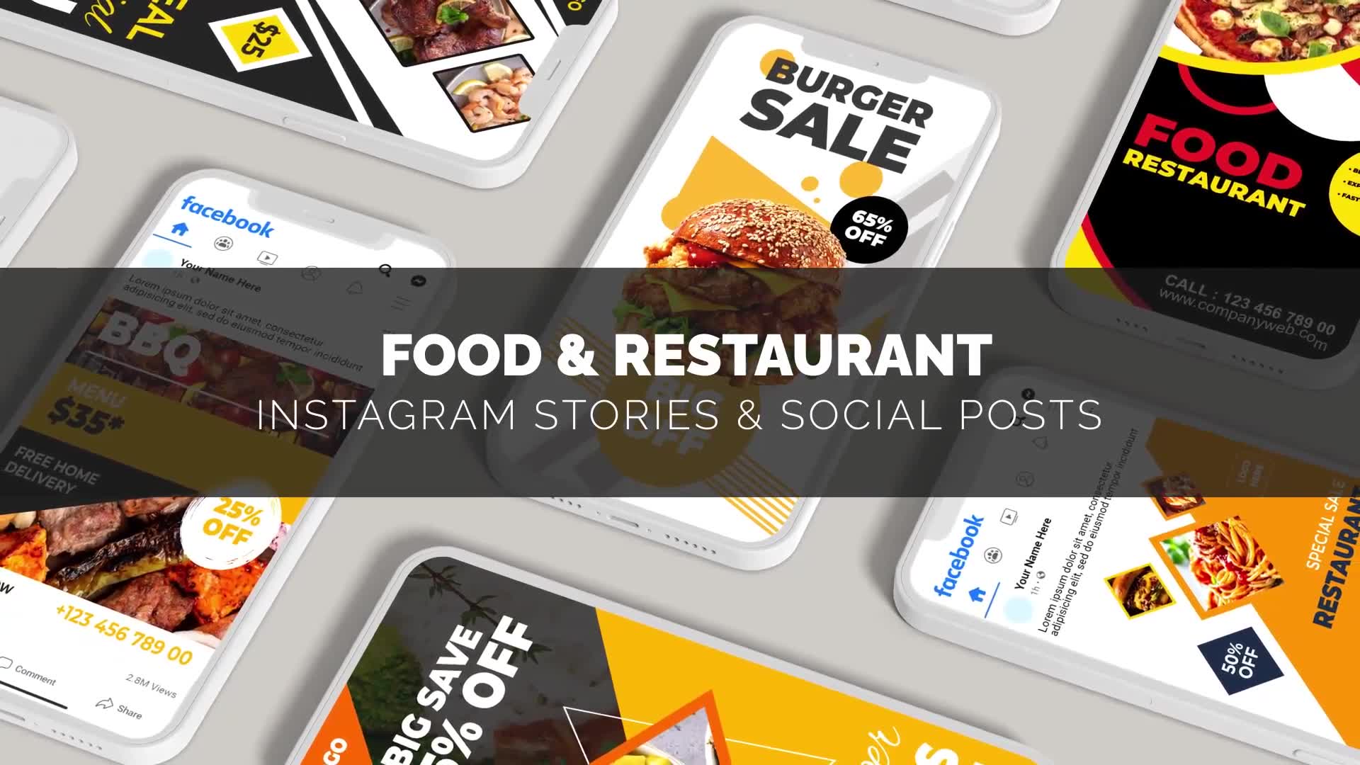 Food & Restaurant Promo Social B90 Videohive 33041595 After Effects Image 2