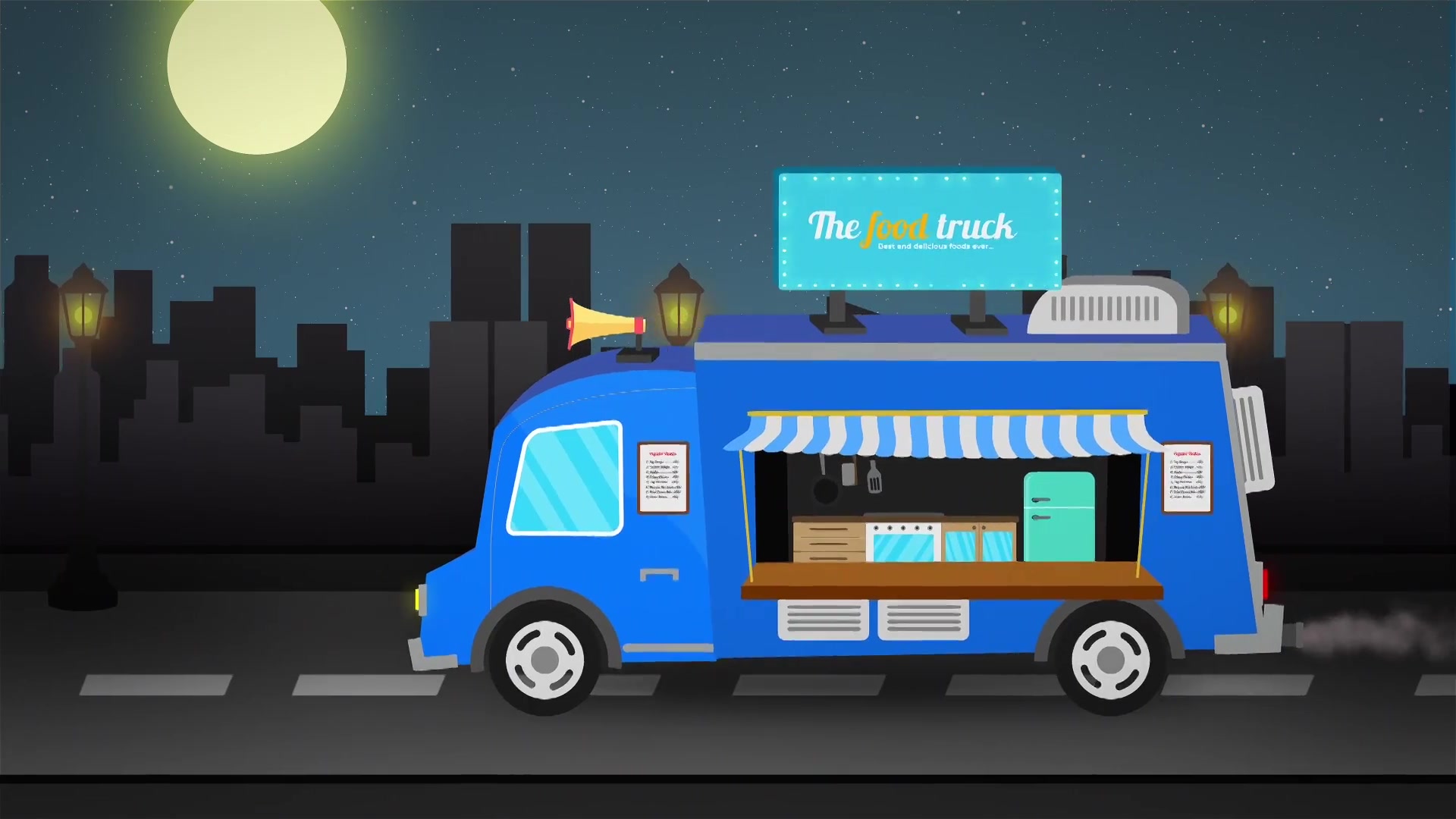 Food Truck Logo Reveal Videohive 23821816 After Effects Image 3