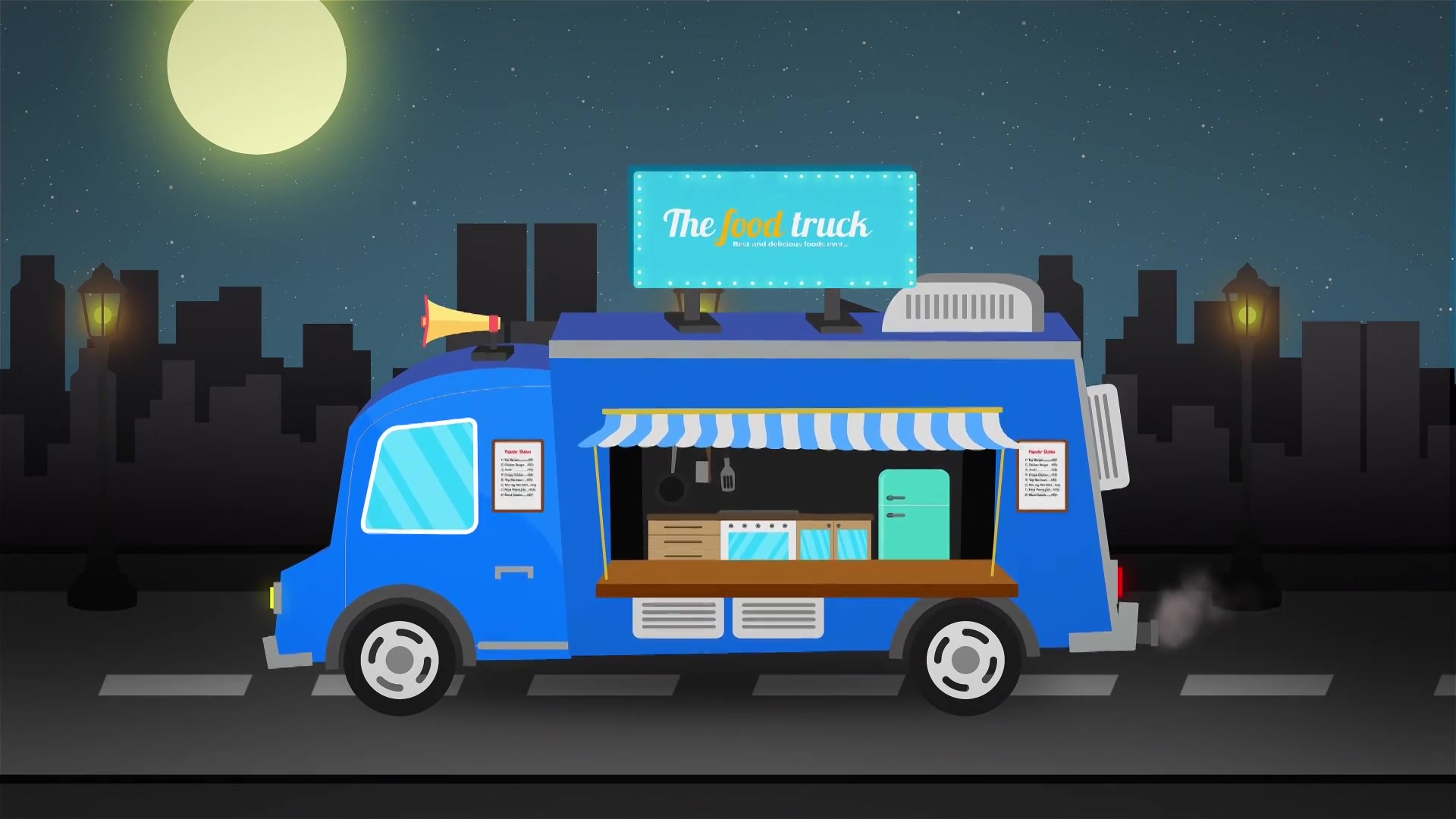 Food Truck Logo Reveal Videohive 23821816 After Effects Image 4