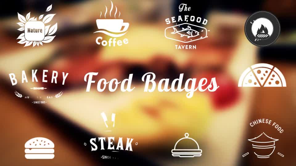 Food/Restaurant Badges Videohive 14518643 After Effects Image 1