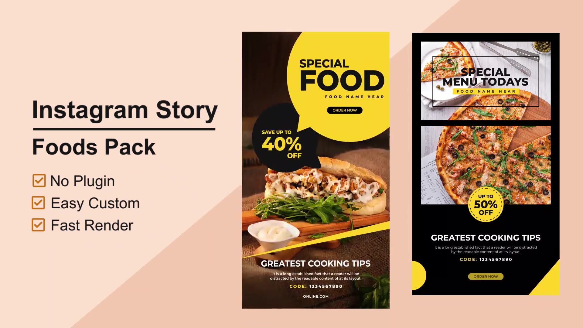 Foods Instagram Stories V04 Videohive 27125852 After Effects Image 5