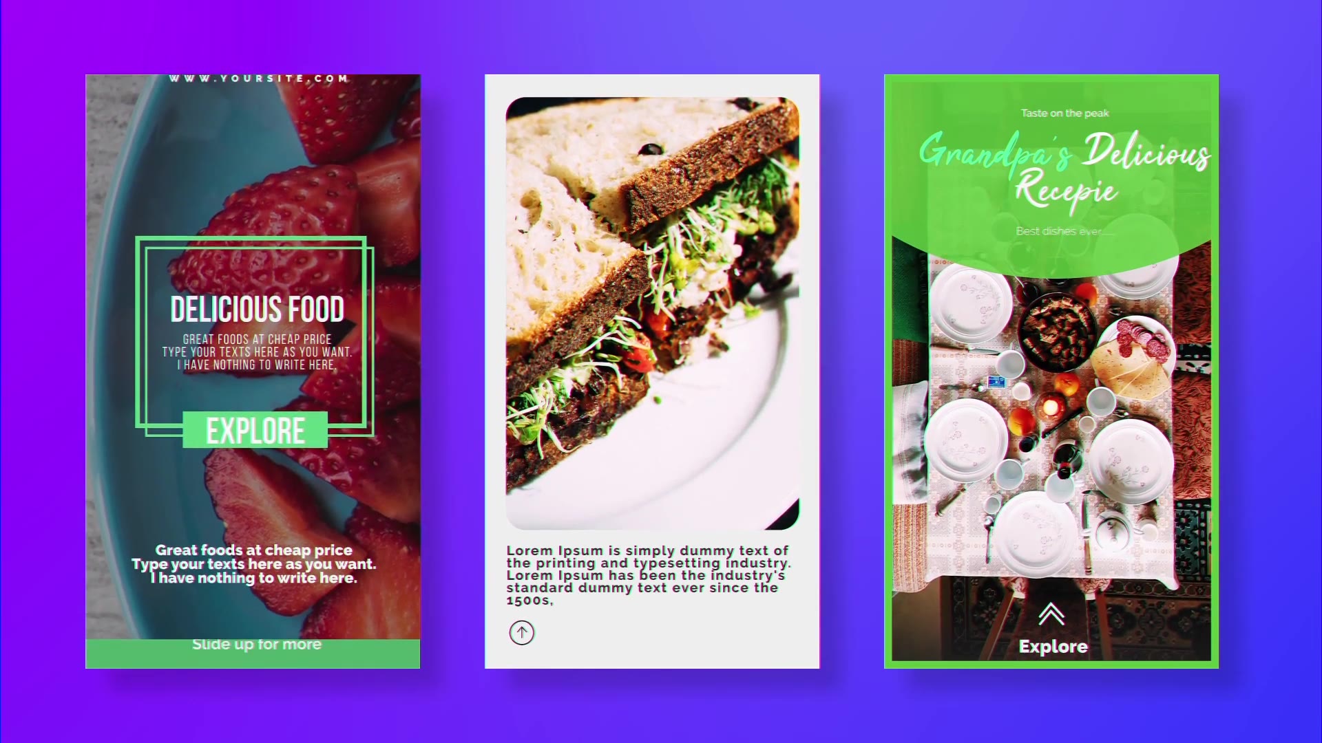 Foodz Instagram Stories - Download Videohive 22955557