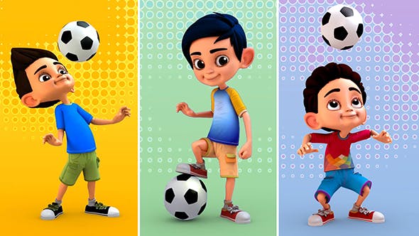 Football 3D Character - 19912316 Videohive Download