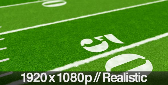 Football Field From End Zone to End Zone - Download 1805343 Videohive