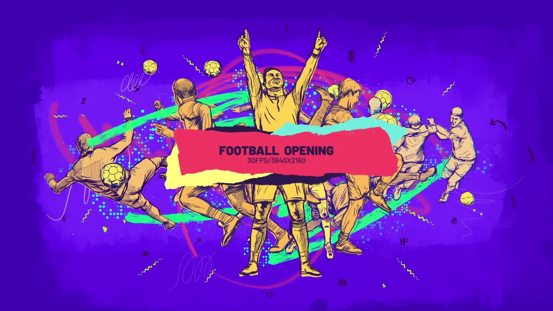 Football Opener/ Soccer Live/ TV Intro/ Sport/ Ball/ Dynamic Brush/ Draw/ Game Promo/ Players/ Event Videohive 32047073 After Effects Image 8