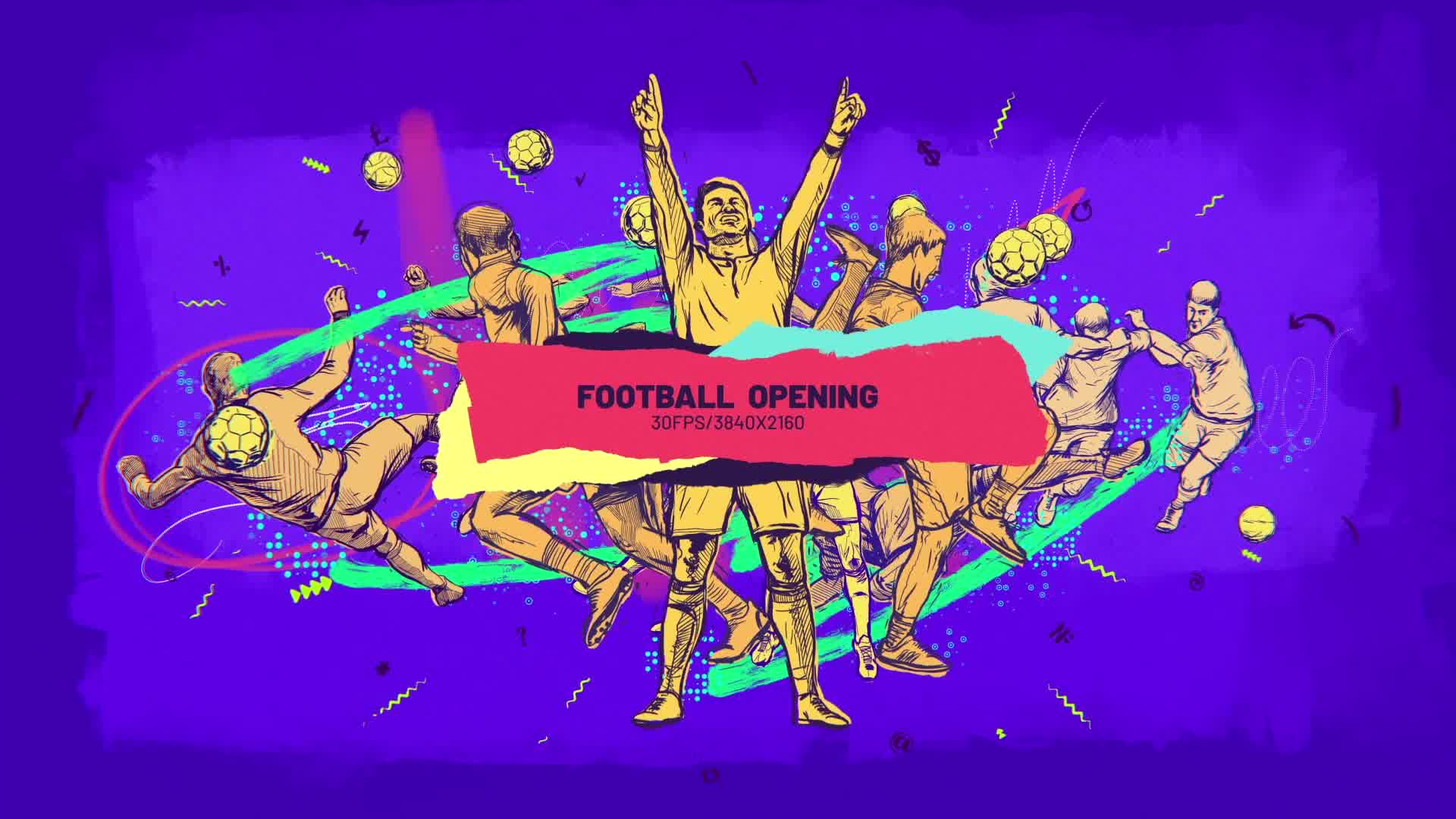 Football Opener/ Soccer Live/ TV Intro/ Sport/ Ball/ Dynamic Brush/ Draw/ Game Promo/ Players/ Event Videohive 32047073 After Effects Image 9