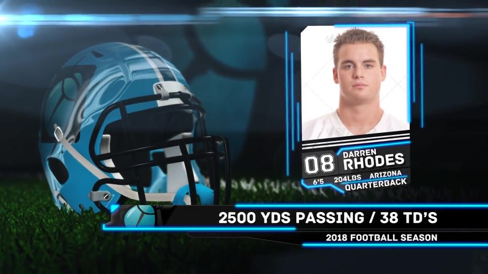 Football Player Headshot Transition - Download Videohive 8431456