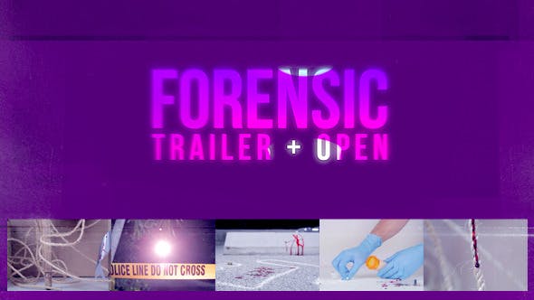 Forensic Trailer + Intro - Download Videohive 8365280