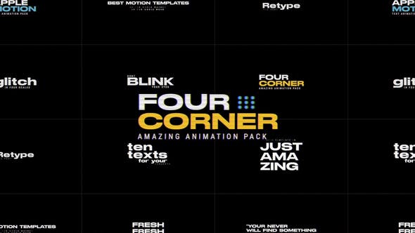 Four Corner Title Pack - 36406544 Download Videohive