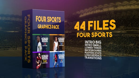 Four Sports Graphics Pack - Download Videohive 24143666