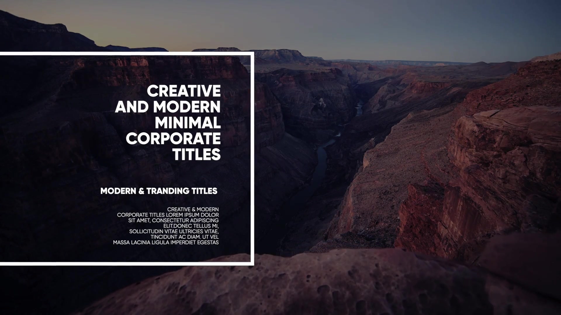Frame Titles I FCPX & Motion Videohive 35720924 Apple Motion Image 5