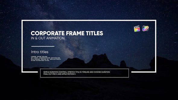 Frame Titles I FCPX & Motion - 35720924 Download Videohive