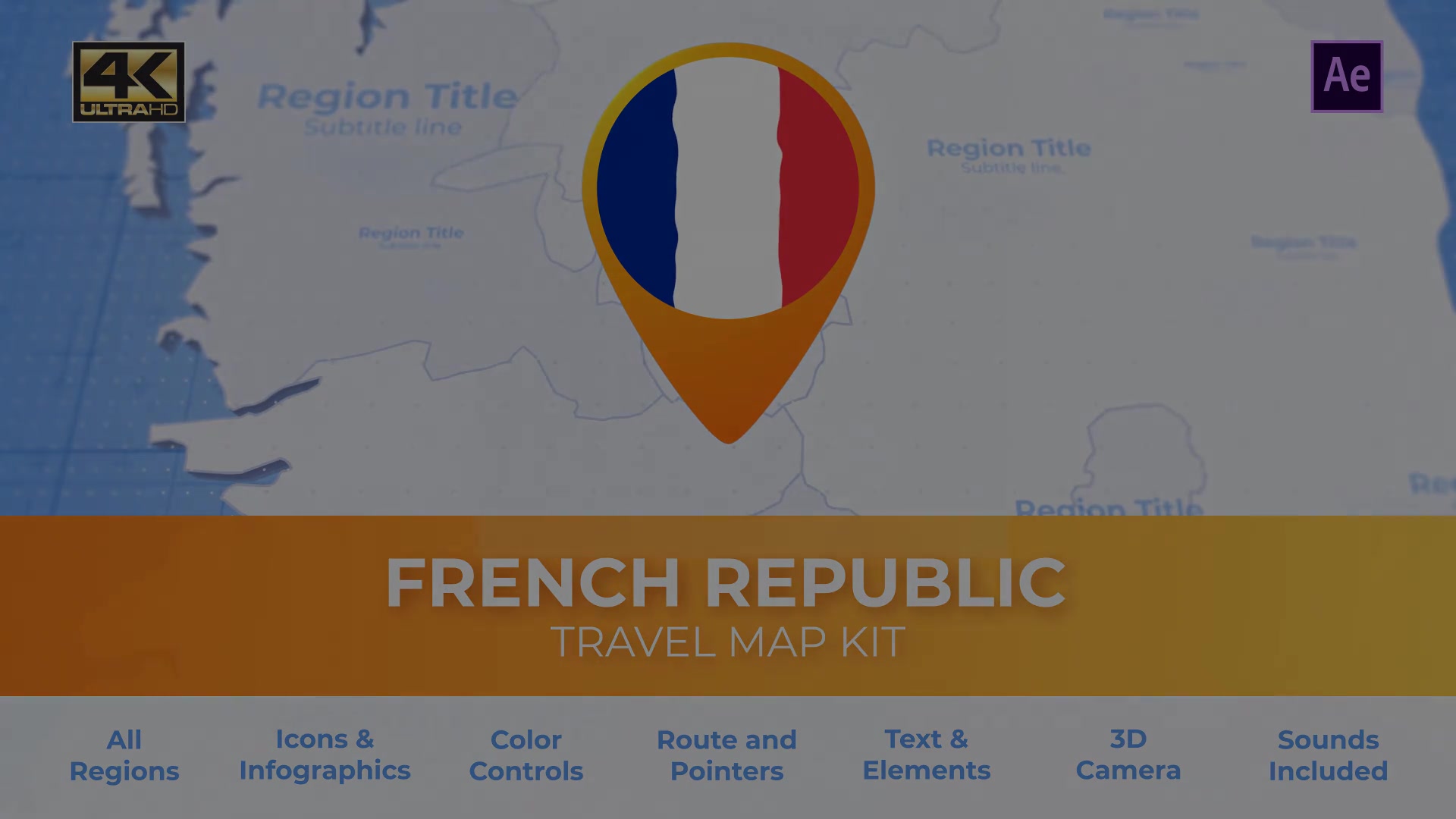 France Map French Republic Travel Map Videohive 28123792 After Effects Image 13
