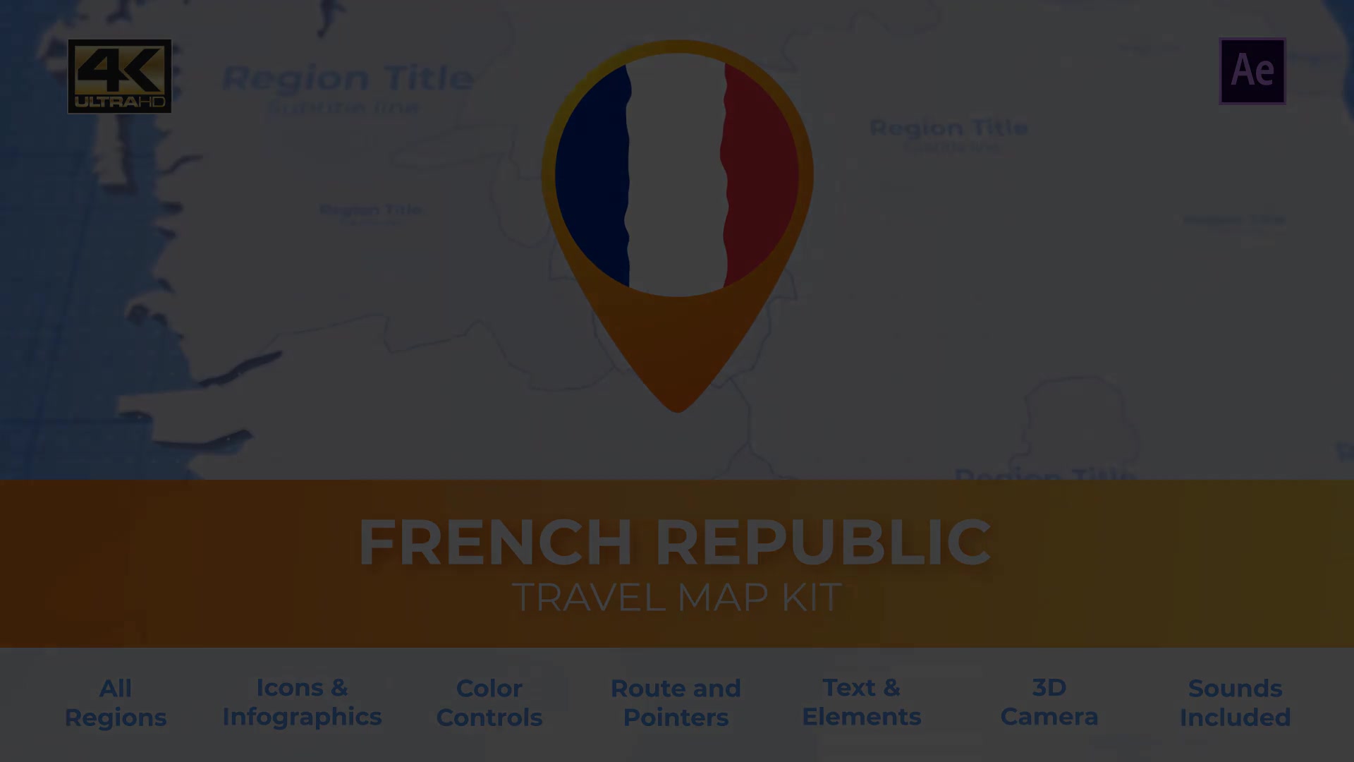 France Map French Republic Travel Map Videohive 28123792 After Effects Image 6