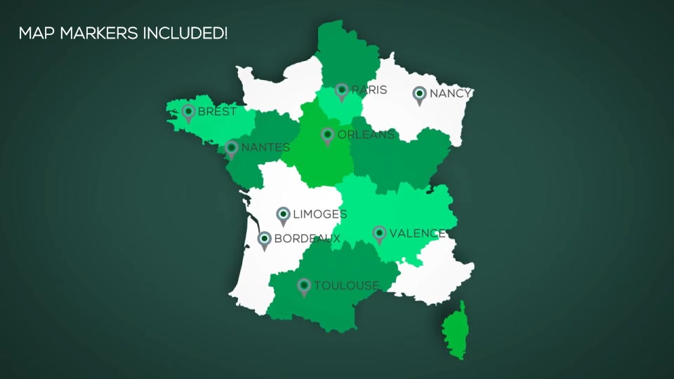 France Map Kit - Download Videohive 15927401