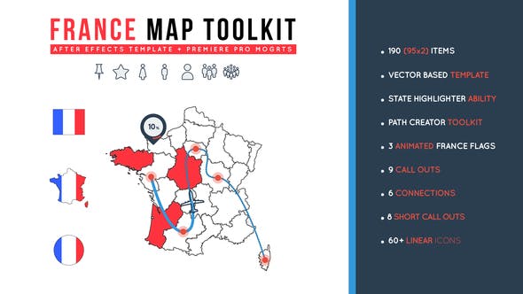 France Map Toolkit - 26891777 Videohive Download