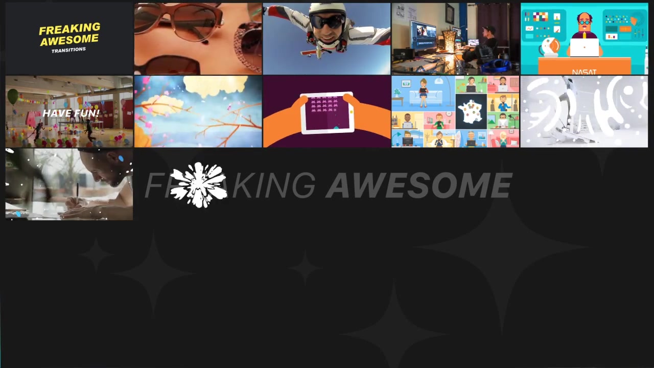 Freaking Awesome Transitions - Download Videohive 19527319