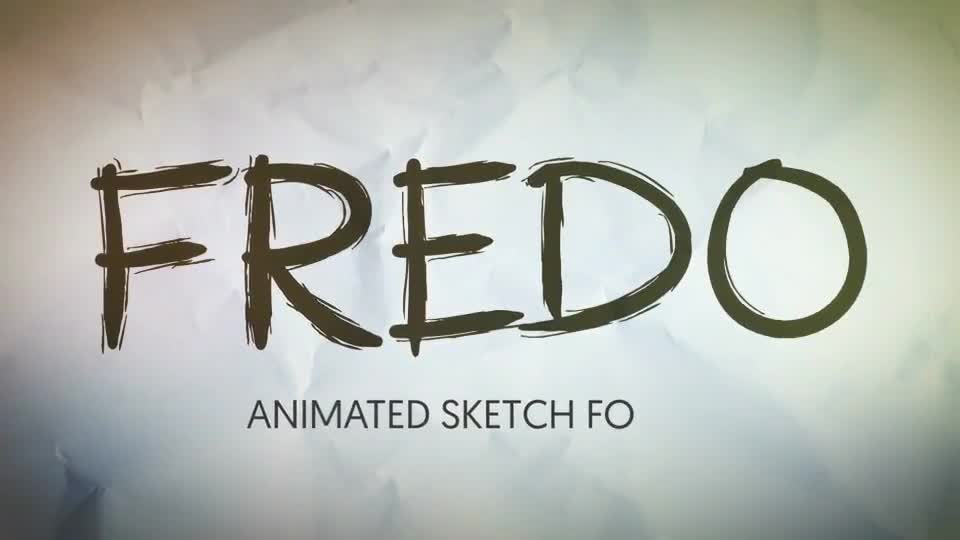 Fredo Animated Sketch Font Videohive 12167143 After Effects Image 1