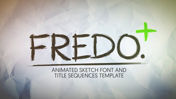 Fredo Animated Sketch Font - 12167143 Videohive Download