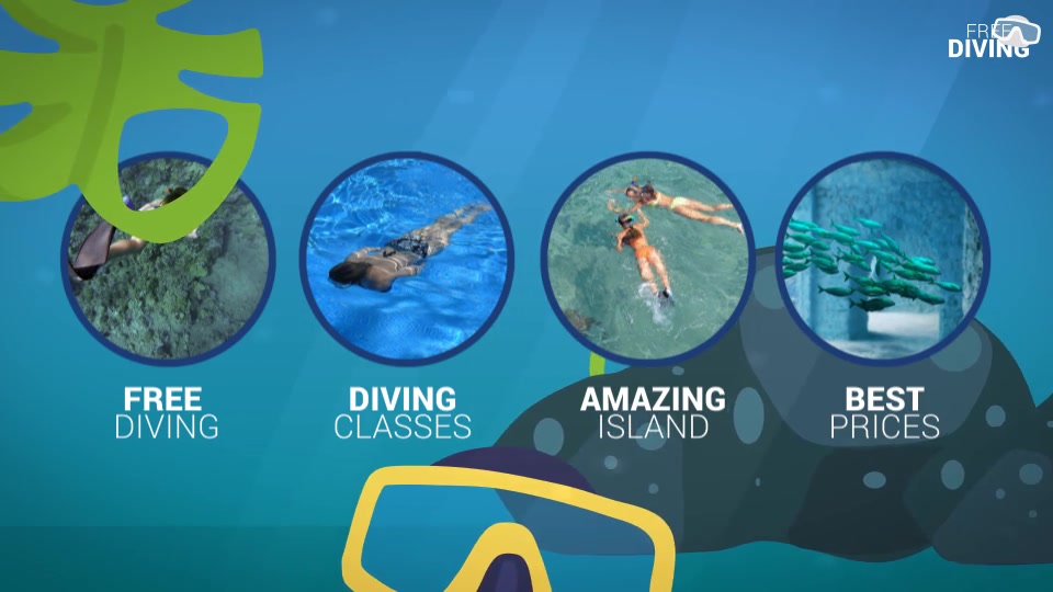 FREE DIVING | Promo video, commercial. Videohive 27301984 After Effects Image 7