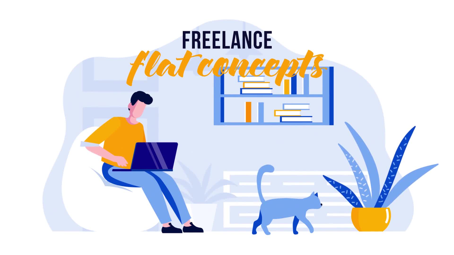 Freelance Flat Concept Videohive 31441175 After Effects Image 1