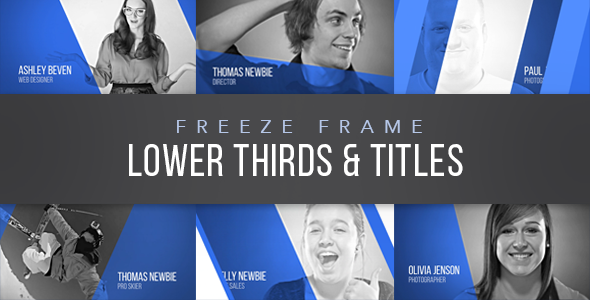 Freeze Frame Lower Thirds - Download Videohive 17275098