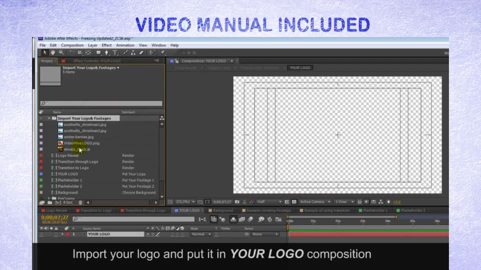 Freezing Logo and Transitions - Download Videohive 902880