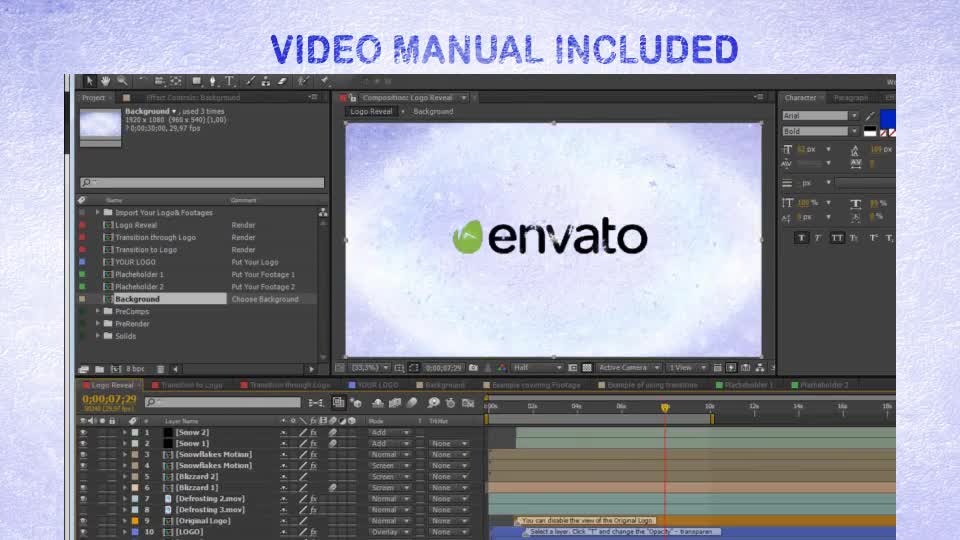 Freezing Logo and Transitions - Download Videohive 902880